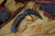 Bastinelli Knives Double Grumpy Micarta Scythe Fixed Blade 4" Black W/Leather Holster