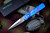 ProTech Godfather Blue Anodized Tactical Automatic Knife Satin 4"