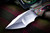 RIP Knives Custom "Russo" Rasta Carbon Fiber 3.5" Satin Compound Blade