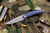 Hog House Knives Model T Folding Knife Purple Titanium 3.5" RWL-34 Drop Point Blasted