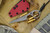 Bastinelli Knives Custom "KARMA" Hammered Fixed Blade 2.5" Magnacut Kiridashi Stonewash (EK EKclusive)