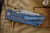 McNees Knives PM Mac 2 Blue "Atomic Frag" Titanium Knife 3.5" Stonewash