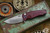 Medford Smooth Criminal Button Lock Flipper Knife Red, Flamed HW 3" S45VN Drop Point Tumbled