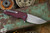 Medford Smooth Criminal Button Lock Flipper Knife Red, Flamed HW 3" S45VN Drop Point Tumbled