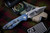 RIP Knives Custom "Fury" Super 60 Blue Titanium Sculpted 3.25" Magnacut Chisel Compound Serrated