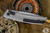 J. Oeser Knives F22 Kickstop Flipper Titanium Black Hardware 3.3" M390