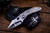 Marfione Custom/Borka Blades "Stitch" Titanium Distressed 3.5" Dual Star Grind Stonewash