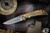 Spartan Blades Harsey Folder "Plague" Custom Engraved Bronze Titanium 3.25" S45VN Drop Point Stonewash