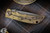 Spartan Blades Harsey Folder "Plague" Custom Engraved Bronze Titanium 3.25" S45VN Drop Point PVD