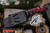 Stroup Knives Custom GP3 Fixed Blade Knife Black/Red G10 4.25" 1095 Wharncliffe w/ CF Kydex Sheath