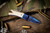 Kyle Vallotton Custom Pocket Rocket II Automatic Knife Mammoth Ivory 2" Nichols Iguana Damascus