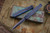 Heretic Knives "Cleric 2" OTF Breakthrough Blue Aluminum/Textured Black Stainless Inlay 4.25" Black Dagger H020-4A-BLU