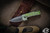D Rocket Design Custom Alien Harlock Automatic Knife Green/White 2.0" Damascus Drop Point -California Legal