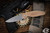 Three Rivers MFG ATOM Folding Knife Natural Micarta 3.5" Drop Point Stonewash