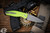 Three Rivers MFG ATOM Folding Knife Lime Green G10 3.5" Drop Point Stonewash