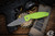 Three Rivers MFG ATOM Folding Knife Lime Green G10 3.5" Drop Point Stonewash