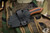 Boatright Bladeworks Custom Esker Fixed Blade Knife Orange/Black G10 2.4" Tanto Acidwash