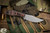Boatright Bladeworks Custom Cenote Fixed Blade Knife Red/Black Micarta 3.3" Satin Stonewash 