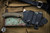 RMJ Tactical "Peregrine" Fixed Blade Knife Dirty Olive G10 4.25" Recurve Tanto Tungsten