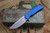 ProTech Mordax Blue Manual Flipper Button Lock Knife Black 3.75" MagnaCut Drop Point