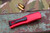 Microtech Hera OTF Automatic Knife Red 3" Dagger Black Serrated 702-2RD