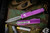  Microtech Ultratech Distressed Violet OTF Knife 3.4" Double Full Serrated 122-D12DVI