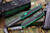 Heretic Knives "Cleric 2" OTF Green Aluminum/Textured Stainless Inlay 4.25" Black Two Tone Black Dagger H020-10A-GRN