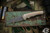ProTech Custom Malibu Bronze Titanium Flipper Knife 3.25" Vines & Roses Damascus Wharncliffe 2023.004