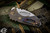 Medford Praetorian Genesis "T" Folding Knife Flamed "Tsunami" Titanium 3.3" Tumbled Drop Point