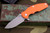 Rick Hinderer Knives Jurassic Slicer Orange G10 3.3" Magnacut Battle Blue