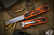 Heretic Knives "Colossus" OTF Orange Aluminum 3.5" Drop Point Stonewash H039-2A-ORG