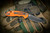 Hinderer Knives XM Slippy Spanto Orange G10 Slip Joint Knife 3" DLC SW (Preowned)