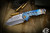 Medford Praetorian Genesis "T" Folding Knife Flamed "Solar Flare" Titanium  3.3" Tanto Tumbled