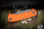 Rick Hinderer Knives Project X Flipper Knife Orange G10 3.65" Working Finish