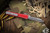 Microtech Ultratech OTF Automatic Knife Distressed Red 3.4" Drop Point Serrated Stonewash 121-11DRD