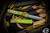 Microtech Ultratech Zombie Tech Green/Red OTF Automatic Knife 3.4" Tanto Stonewash Serrated 123-12Z