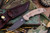 Rick Hinderer Emmett Natural Micarta Fixed Blade Knife 3.83" Bowie Battle Black