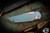 ProTech Custom TR-3 008 Blue/Bronze Fish Scale Titanium Automatic Knife 3.5" Mirror Polish