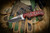 Dawson Knives Deep Notch Fixed Blade Red Black G10 3.25" 3V (Preowned)