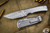 Chaves Knives 229 Redencion Kickstop Flipper Knife Titanium 3.6" Chisel Damasteel (EKnives EKclusive)