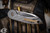 Fox FX-550 TI Radius Folding Knife Sandblasted Titanium Handles 2.95" M390 Satin Blade (Preowned)