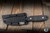 Blackside Customs Plan B Fixed Blade Knife Black Carbon Fiber 4" S35VN Drop Point Stonewash BSC-PB