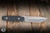 Blackside Customs Plan B Fixed Blade Knife Black Carbon Fiber 4" S35VN Drop Point Stonewash BSC-PB
