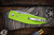 Three Rivers Manufacturing ATOM Folding Knife Lime Green G10 3.5" Drop Point Stonewash