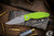 Three Rivers Manufacturing ATOM Folding Knife Lime Green G10 3.5" Drop Point Stonewash