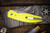 Three Rivers Manufacturing ATOM Folding Knife Safety Yellow 3D Textured G10 3.5" Drop Point Stonewash
