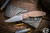 Three Rivers Manufacturing ATOM Folding Knife Natural Flat Micarta 3.5" Drop Point Stonewash
