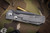 Toor Knives Chasm XLT Stealth Folding Knife Gray G10/Titanium 3.13" Tanto Black Oxide 