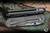 Chris Reeve Knives Large Inkosi Folding Knife Sandblasted Titanium, Blue Accents 3.6" MagnaCut Insingo Stonewash LIN-1022