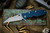Rick Hinderer Knives EKlipse Flipper Blue/Black G10 3.5" Wharncliffe Battle Blue 